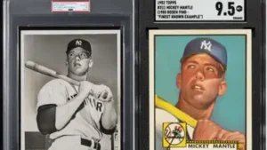A 1951 Mickey Mantle photograph used to create his famous 1952 Topps card has sold privately for $3