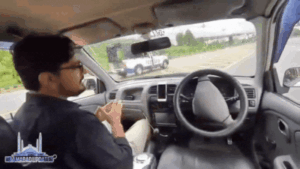 Watch: 'Driverless' car crashes into police van after internet outage in Islamabad