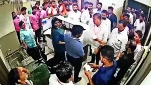 Shiv Sena (Shinde faction) Palghar city chief Rahul Gharat, the main accused in the alleged