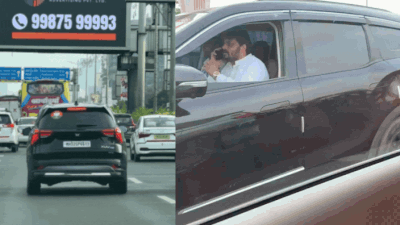 Man in SUV with BJP sticker spits paan, throws bottle on Mumbai road; video viral — 'Disgusting'