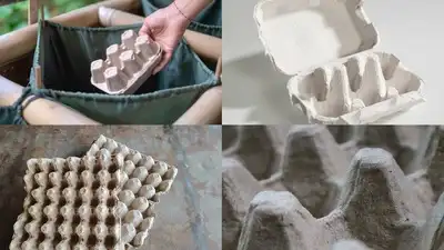 DIY: Don't throw away old egg cartons turn them into cute mini witch hats for your fall table décor