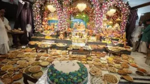 The temple will also prepare 1,108 kg of cake, baked through the day in small batches