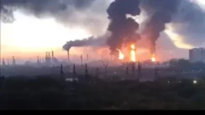 Meanwhile a mother and her two children were killed in an overnight Russian drone attack near