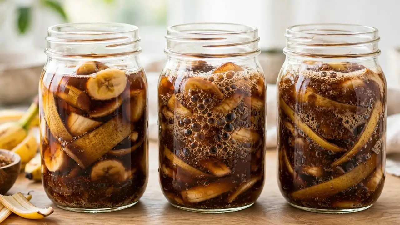 Banana peels contain nutrients such as potassium, phosphorus, calcium, and magnesium, making