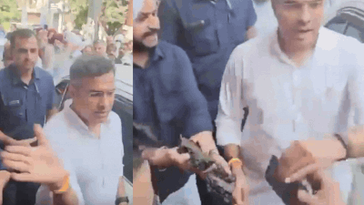 Captured on video during a road inspection in Tilak Nagar, Delhi, PWD Minister Parvesh Verma's