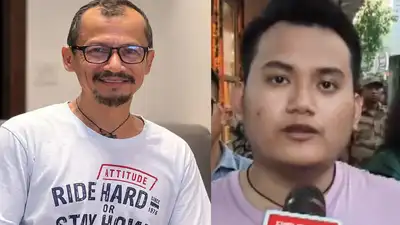 Manipuri musician C Vikram Singh's his son Yaiphaba (right), recounted the harrowing final