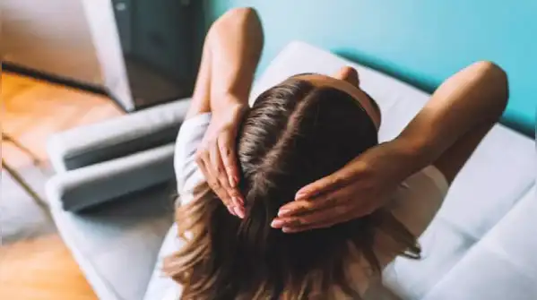 Humidity lifts the cuticle of the hair, and the hair reflects less light, so even freshly