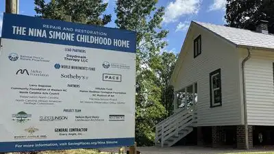 In 2017, four artists paid $95,000 to save Nina Simone's deteriorating childhood home in North