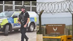 Trump hails arrests in UK near US air base over terror suspicion RAF Fairford is a UK-owned