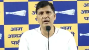 AAP Delhi president Saurabh Bharadwaj alleged a “conspiracy” after 58 unknown companies were