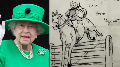 Elizabeth's later affection for horses and dogs is well documented, but these early drawings