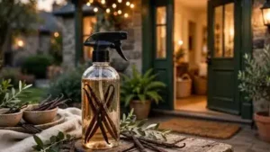 Instead of reaching for a commercial air freshener, You can make the vanilla essence spray