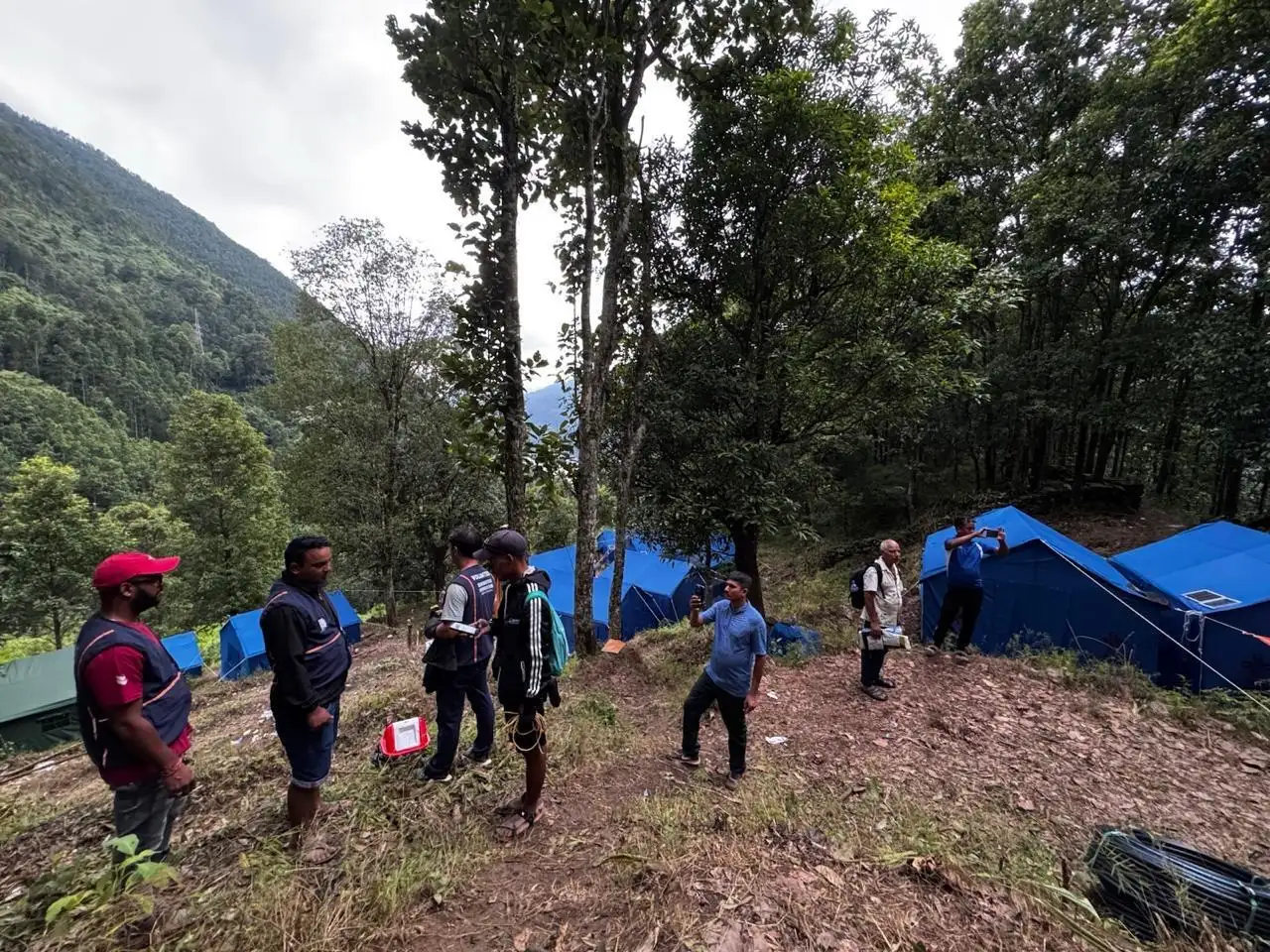 “Relief camps for survivors, including children, are being run with the required facilities
