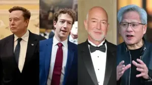 Elon Musk, Mark Zuckerberg, Jeff Bezos and Jensen Huang — Tech CEOs: The wider industry impact