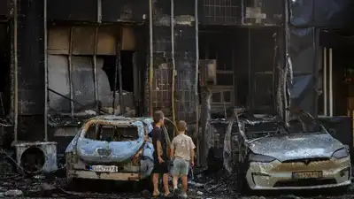 Russia attacked a truck near Ukraine’s border with Poland on Sunday, Polish and Ukrainian