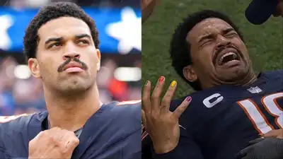 Caleb Williams’ hamstring injury sparks meme fest with “I chipped my nail polish” joke Image 1