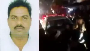 Stones were pelted at Samajwadi Party MP Laxmikant Nishad alias Pappu Nishad's car