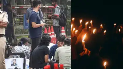 Students at IIT Bombay held a candlelight march to commemorate Sahil Wakode, who allegedly