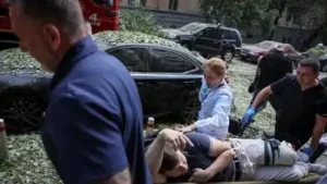 Russian airstrikes hit apartment buildings and civilian infrastructure in Ukraine’s Kyiv