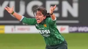 Pakistan captain Fatima Sana has been fined 10 per cent of her match fee and given one demerit