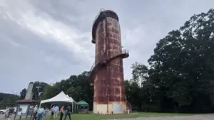 In 1937, Pittsburgh built a 102-foot water tank that doubled as a park lookout; closed for decades