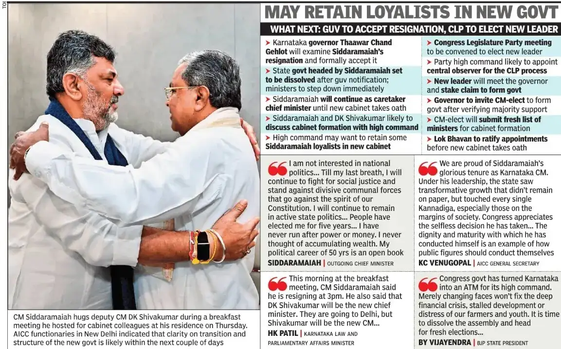 No nataka but hugs, tears as stage set for new CM