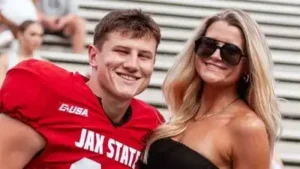 Neva Clark, the fiancée of undrafted wide receiver Brock Rechsteiner (Via Instagram)