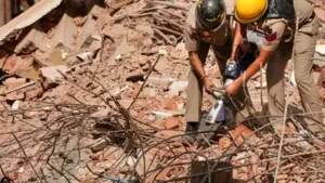 Delhi Police investigation revealed renovation work weakened the Satya Niketan building