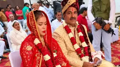 Haryana gangster Mainpal Dhilla with his family Meanwhile, his status as a wanted criminal