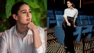 Sara Ali Khan’s latest promotional look for Udta Teer, designed by Rohit Gandhi and Rahul