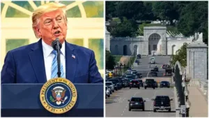 Trump plans military complex inside proposed triumphal arch near Arlington