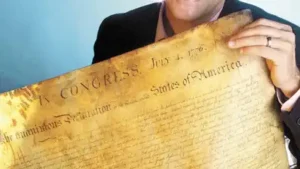 Nashville resident Stan Caffy had kept the document on his garage wall for ten years