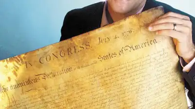 Nashville resident Stan Caffy had kept the document on his garage wall for ten years
