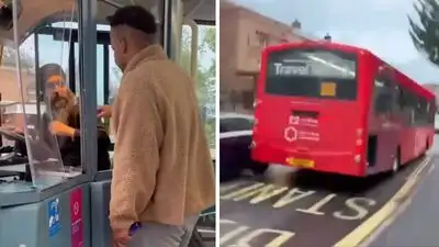 Sikh bus driver attacked and thrown from vehicle in England; hijacked bus crashes into multiple