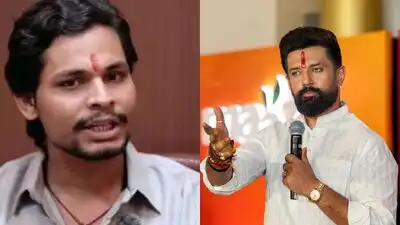 Chirag Paswan (R) has now distanced himself from Bhardwaj’s (L) invocation of his name, saying
