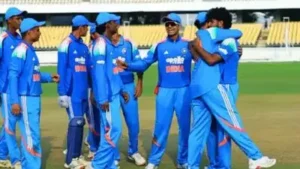Vineeth made 87 off 92 balls, hitting four fours and six sixes, while Aaryavir Sehwag scored 47