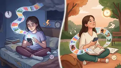 Constant scrolling and its impact on mind (Image: AI)