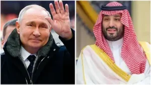 Putin, Saudi crown prince discuss reopening key waterways amid oil disruptions