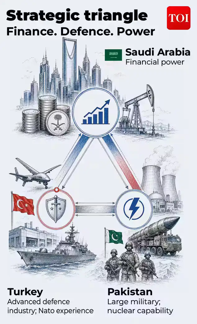 Mecca deal is a trilateral defence pact between Saudi Arabia, Turkey and Pakistan