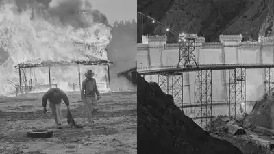 By 1956, buildings were being destroyed or burned so they would not become hazards when