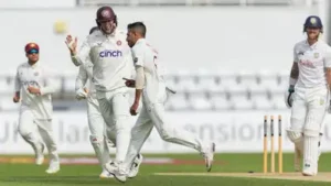 Yuzvendra Chahal produced a moment of magic in the County Championship on Thursday, leaving Ben