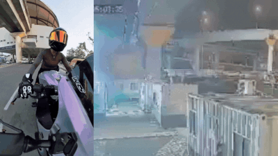 Gurgaon woman biker captures alleged road-rage incident on camera; BMW crashes off Mumbai