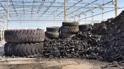 they buried 662,700 shredded waste tires directly beneath the new highway on-ramp — To solve