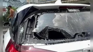 TMC MLA Kunal Ghosh on Sunday alleged that his car was attacked while he was on his way