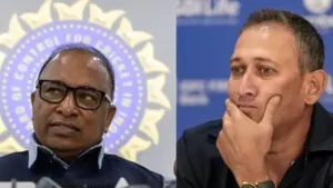 Why was Ajit Agarkar absent from the BCCI meeting?