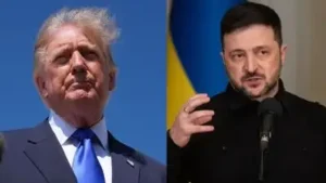 US president Donald Trump on Sunday urged Ukrainian president Volodymyr Zelenskyy to stop