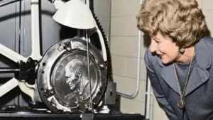 In 2008, a collector spotted an unusual Eisenhower dollar inside a tube of ordinary coins; one