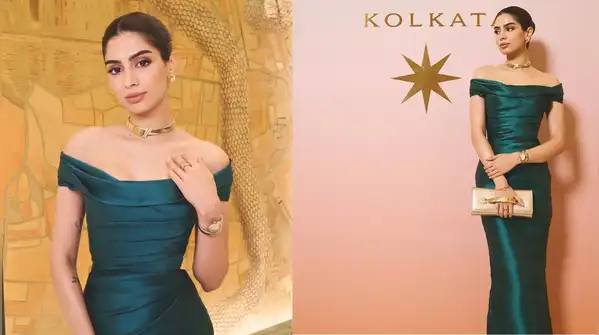 Khushi Kapoor goes bold in teal, as Sara Tendulkar serves black-tie chic at Bvlgari's Kolkata event