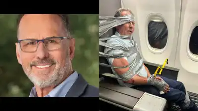 67-year-old Arthur Lundeen, the man who was duct-taped to his seat on an American Airlines
