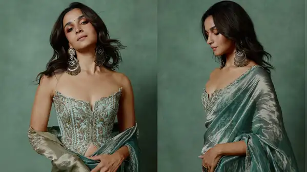 Thanks to the styling, Alia’s look became very far from the usual wedding or celebration